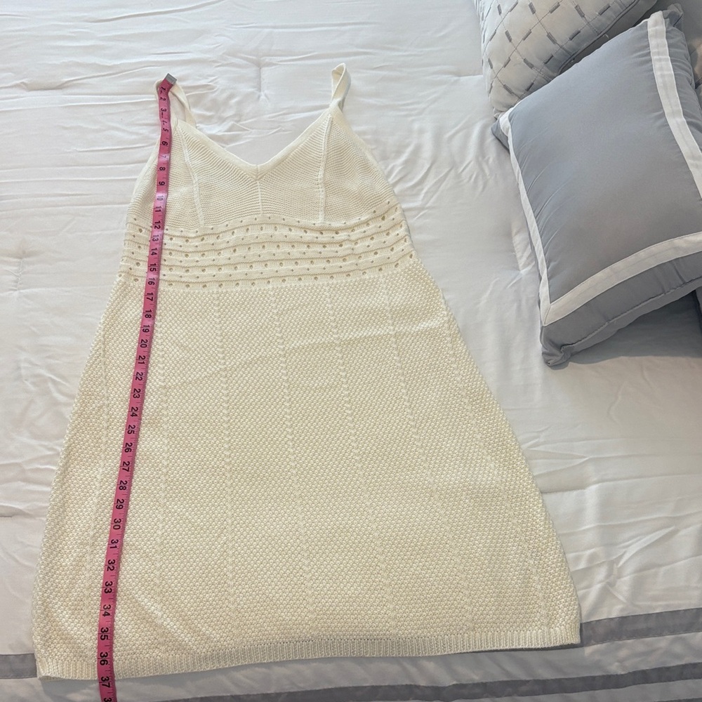 Ultra Flirt Ivory Knit Midi Dress